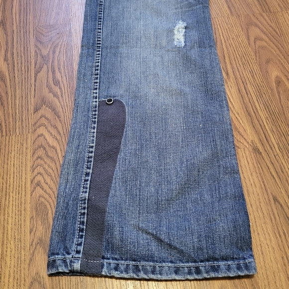 Wooquat 36x32 Men’s Distressed Western Jeans Studded Embroidered Cowboy Bootcut - Picture 9 of 16